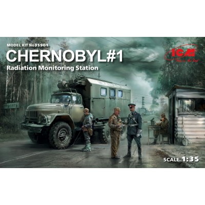 CHERNOBYL#1 - RADIATION MONITORING STATION - 1/35 SCALE - ICM